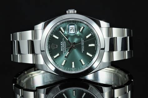 rolex datejust lunetta liscia|Rolex Datejust 41 mint green.